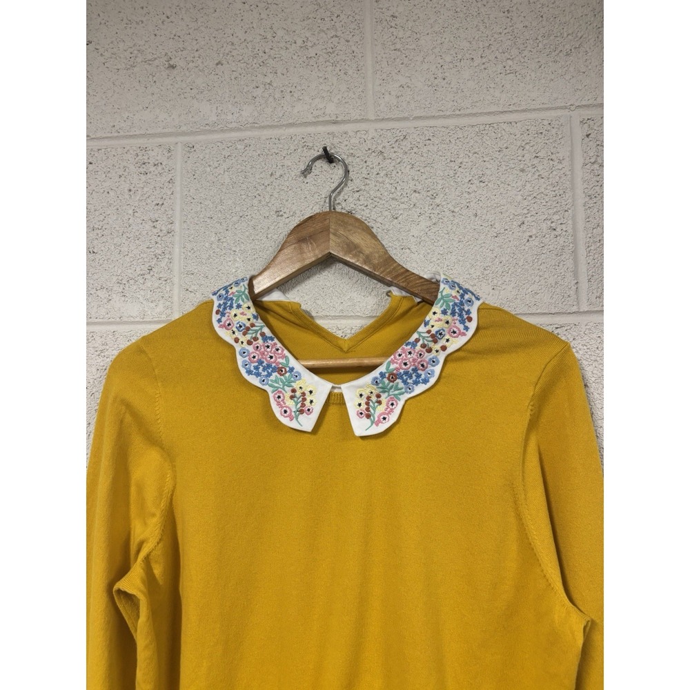 Boden Colette Collar Sweater in Tuscan Sun Women's Large - Picture 4 of 4